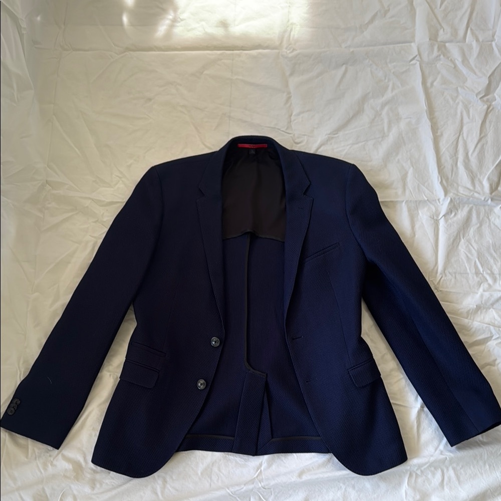 HUGO Blue Sport Coat Tailored Blazer